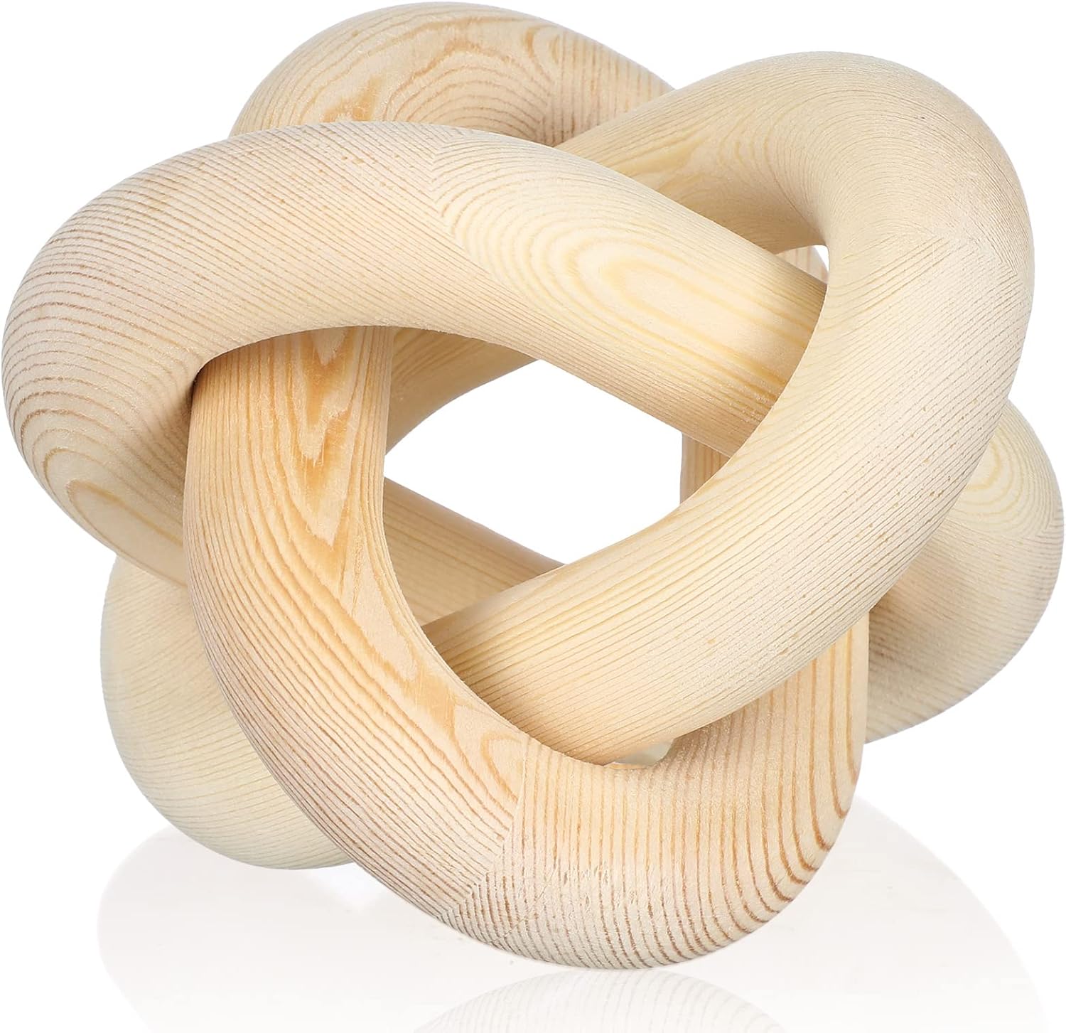 3 Link Wood Knot Decor