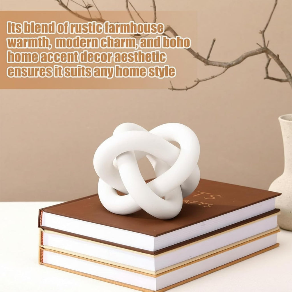 3 Link Wood Knot Decor