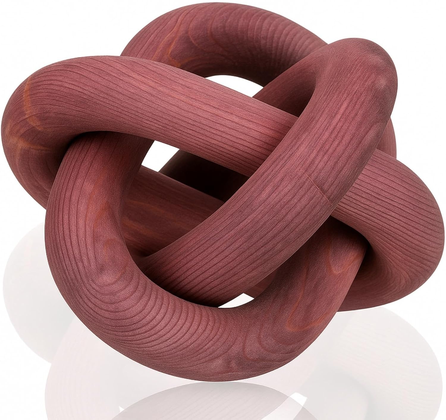 3 Link Wood Knot Decor