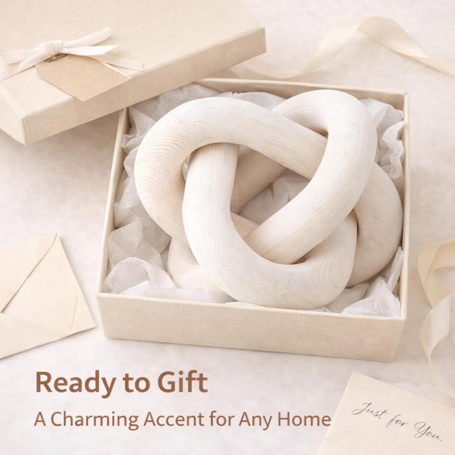 3 Link Wood Knot Decor