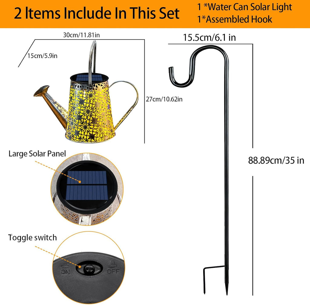 Solar Watering Can Lights