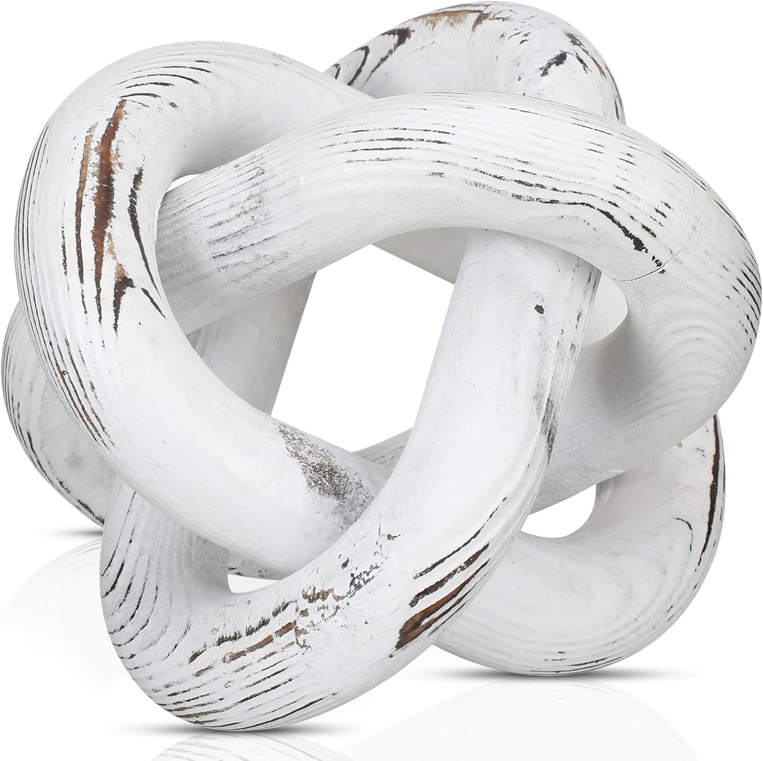 3 Link Wood Knot Decor