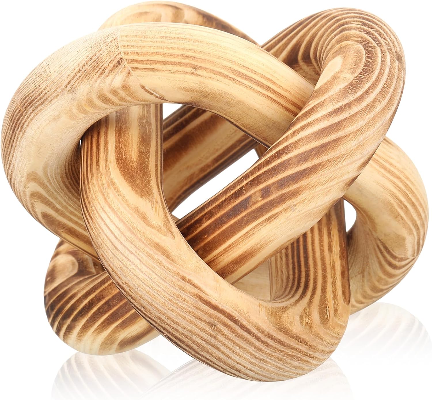 3 Link Wood Knot Decor