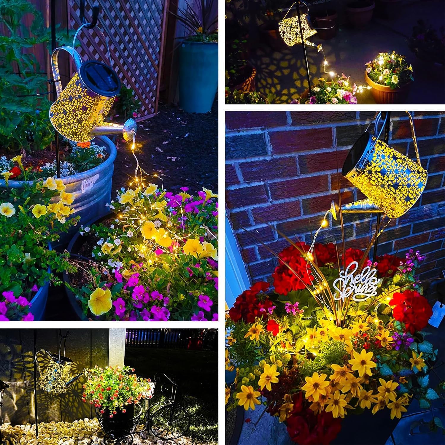 Solar Watering Can Lights