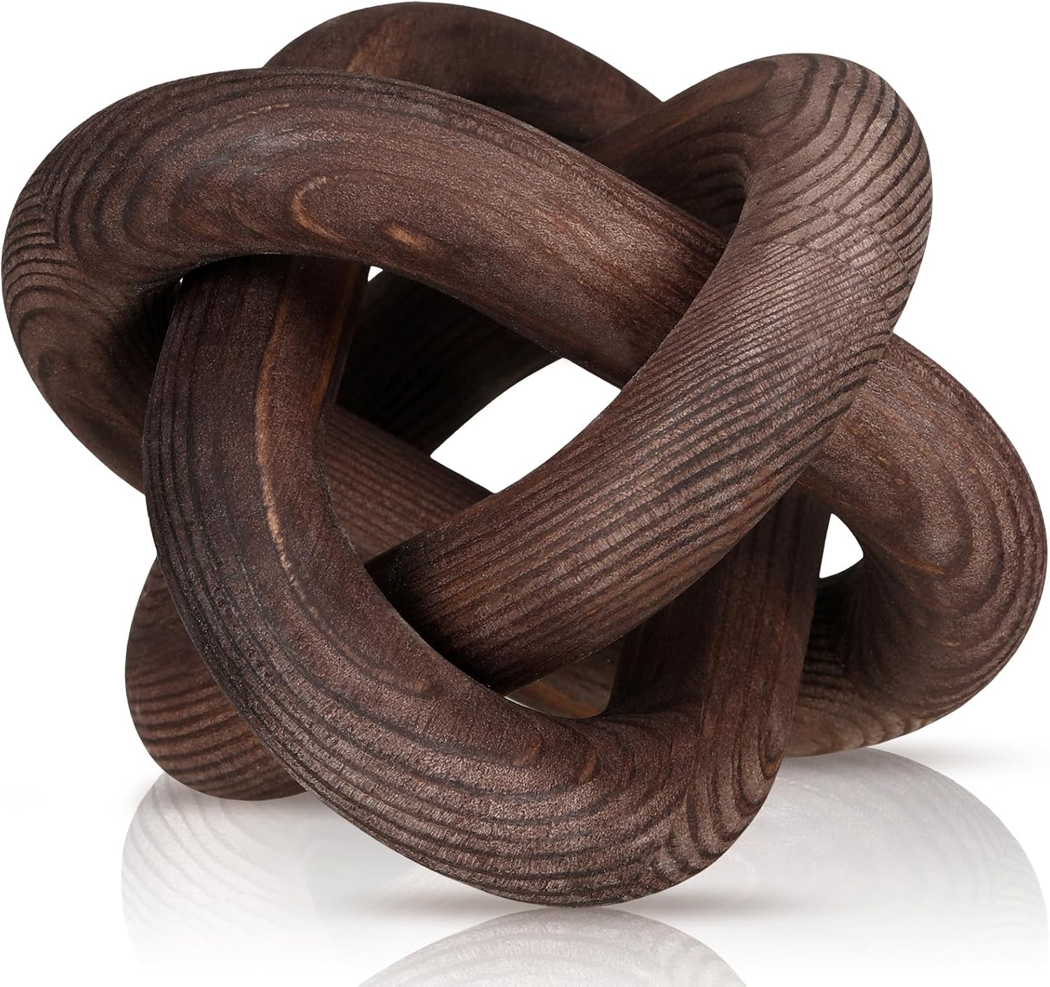 3 Link Wood Knot Decor