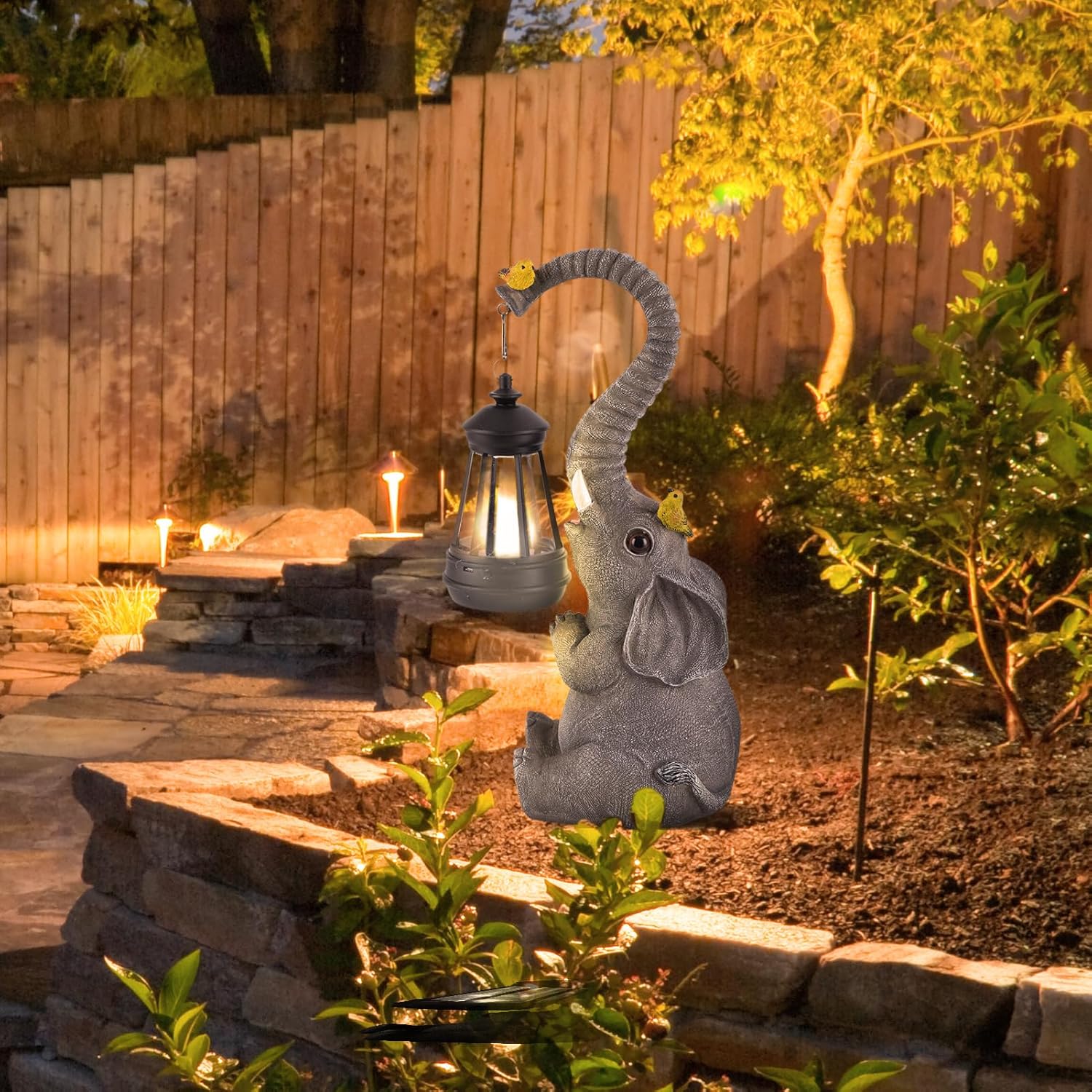 Elephant Statues Lights